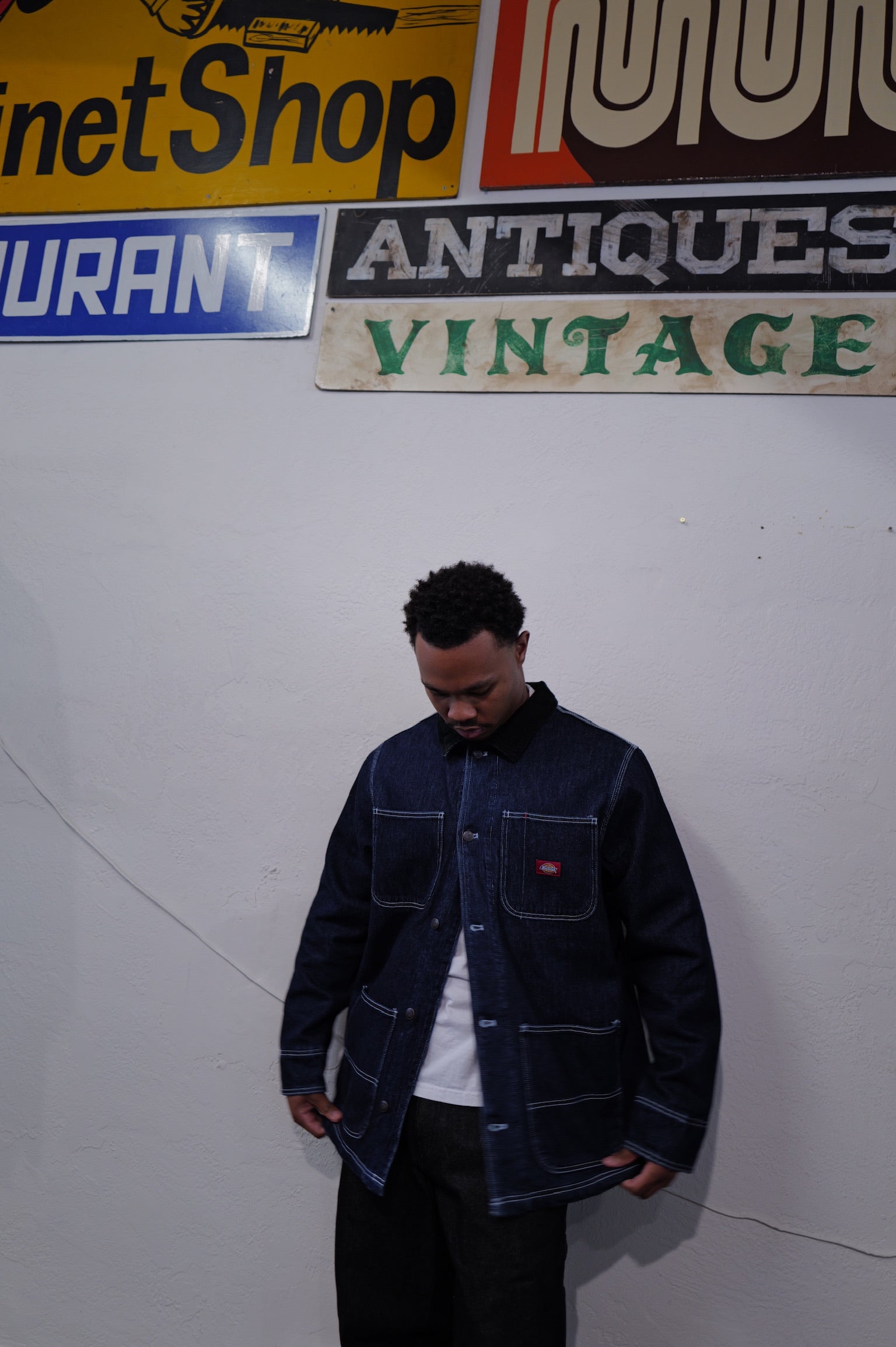 Dickies Men's Denim Blanket Lined Chore Coat