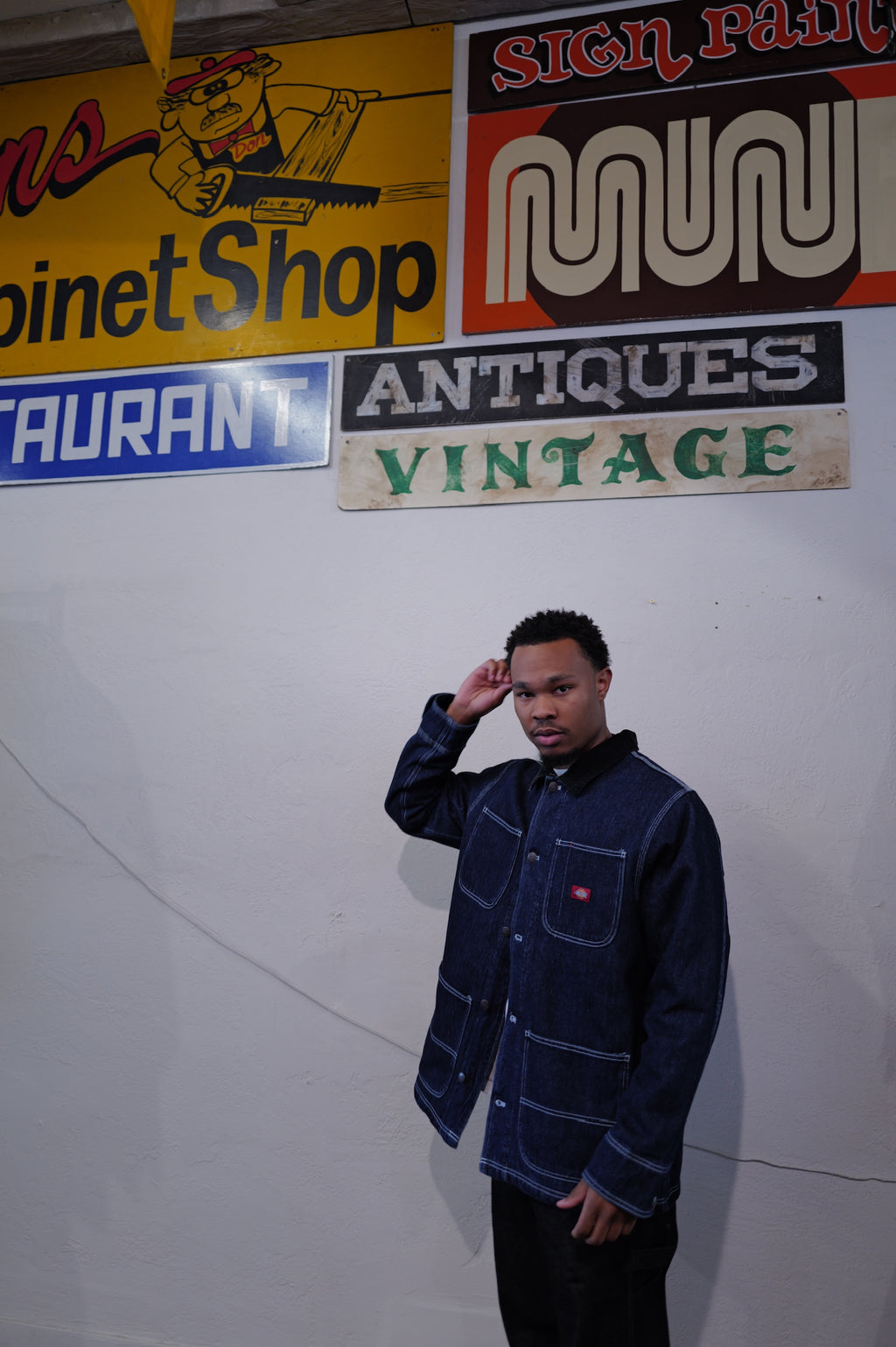 Dickies Men's Denim Blanket Lined Chore Coat