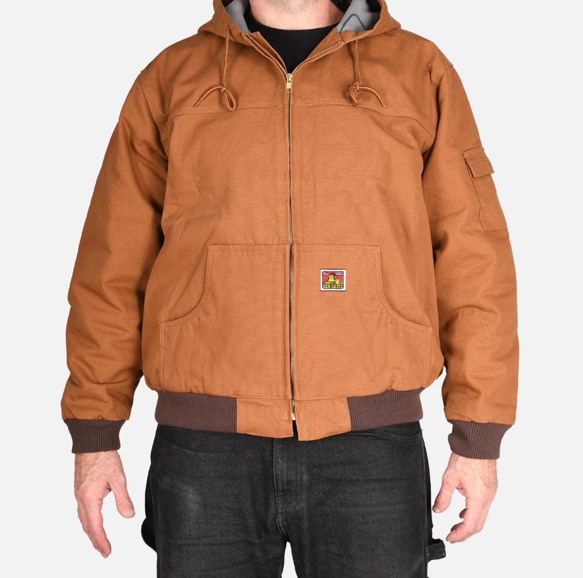 Ben Davis Canvas Hooded Jacket, Zipper Front