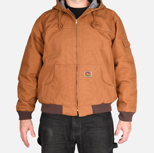 Ben Davis Canvas Hooded Jacket, Zipper Front