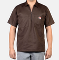 Ben Davis Short Sleeve Solid 1/2 Zip Shirt