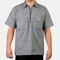 Ben Davis Short Sleeve Stripe 1/2 Zip Shirt