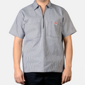 Ben Davis Short Sleeve Stripe 1/2 Zip Shirt