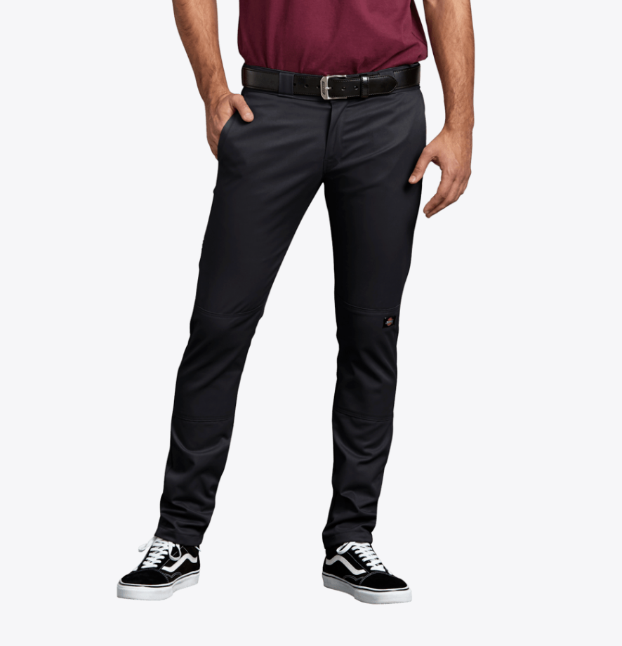 Dickies Men's Twill Double Knee Skinny Fit Work Pant