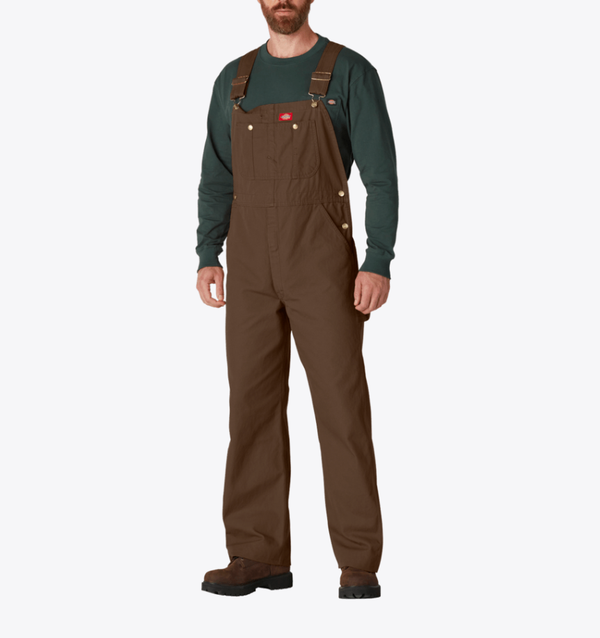 Dickies Men's Duck & Rinsed Denim Bib Overall