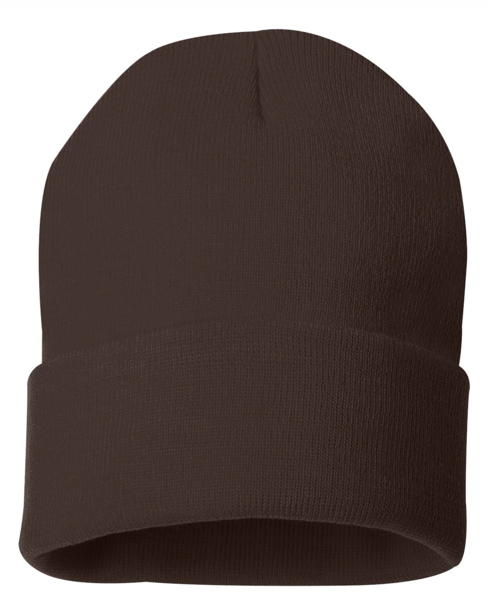 12" Solid Color Cuffed Beanie Sportsman