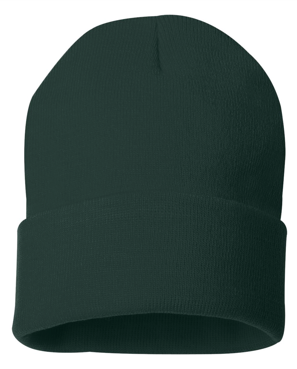 12" Solid Color Cuffed Beanie Sportsman