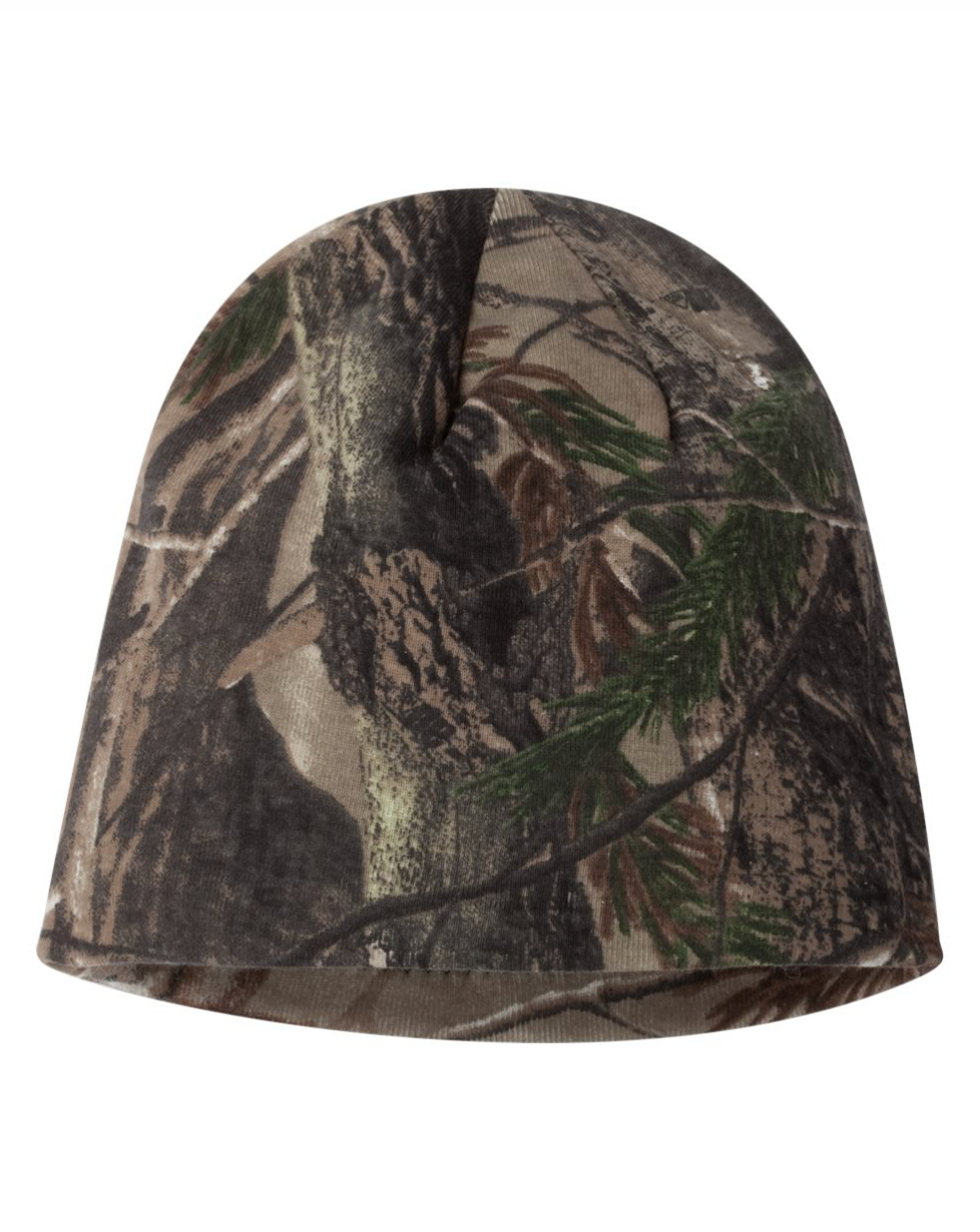 8" Realtree Camo Beanie