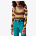 Dickes Women's Long Sleeve Baby Stripe Shirt