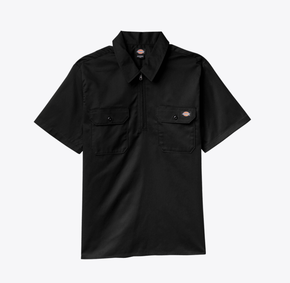 Dickies Men's 1/4 Zip Work Shirt
