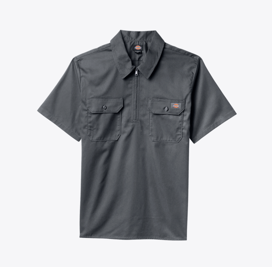 Dickies Men's 1/4 Zip Work Shirt