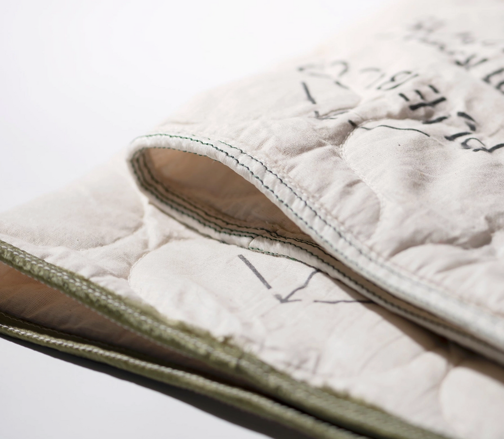 Puebco Vintage Parachute Line Quilted Blanket