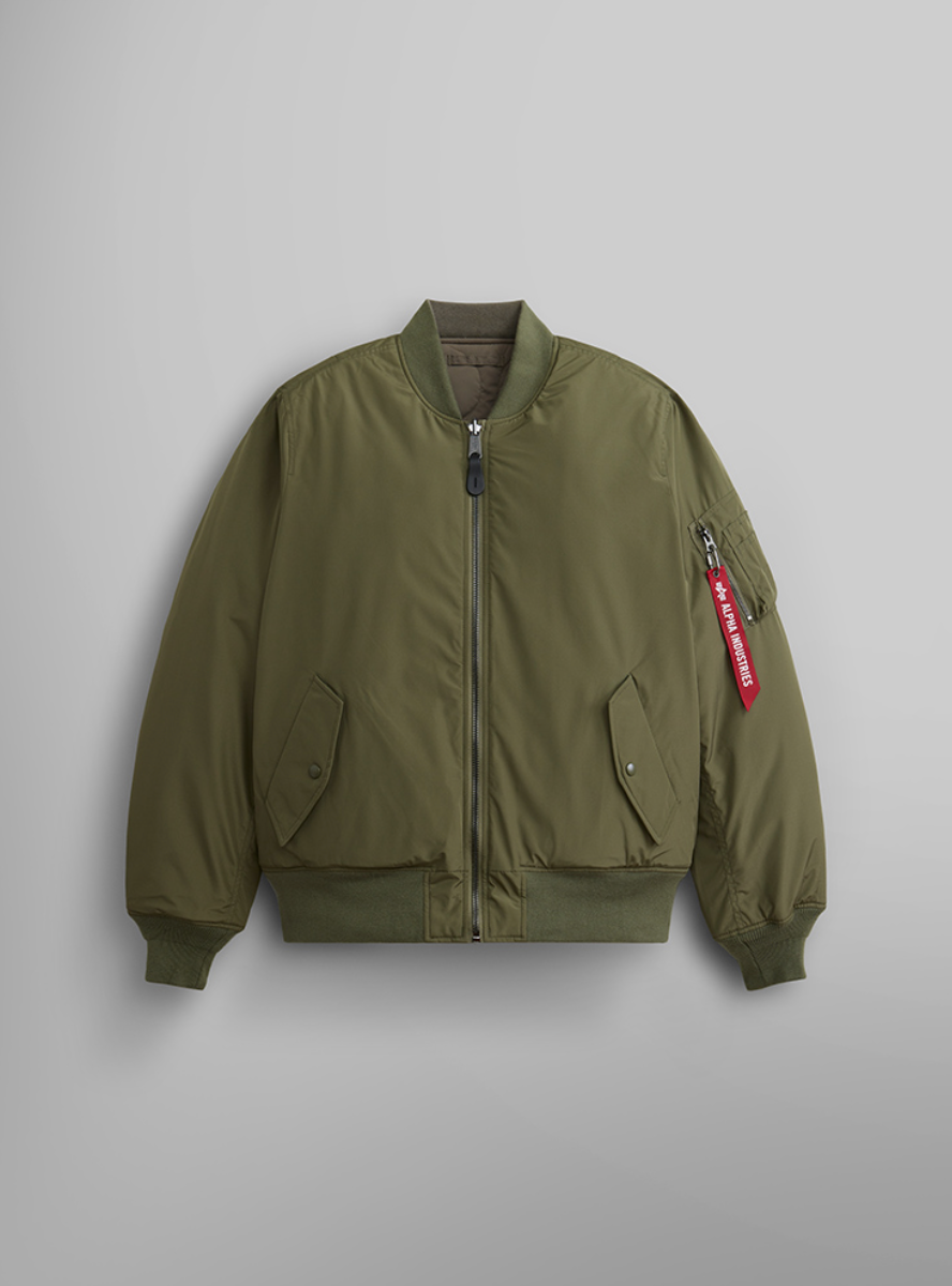 Alpha Reversible Onion Quilted MA-1 Flight Jacket