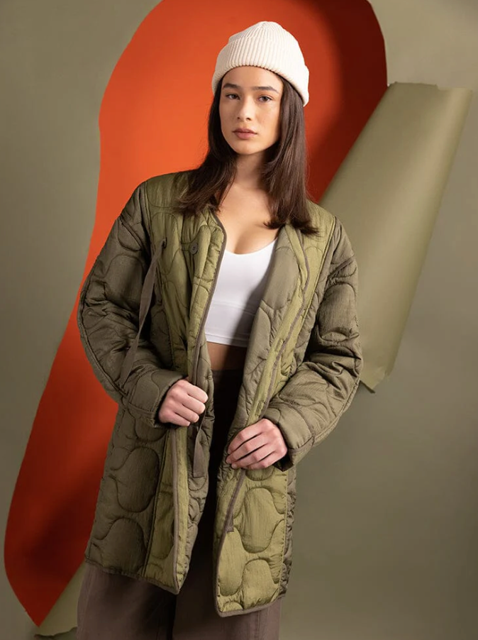 Alpha Women's Mixed Media Long Liner