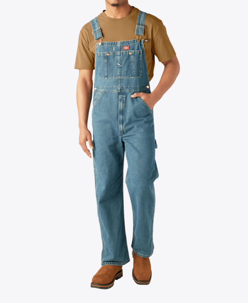 Dickies Men's Denim  Bib Overalls