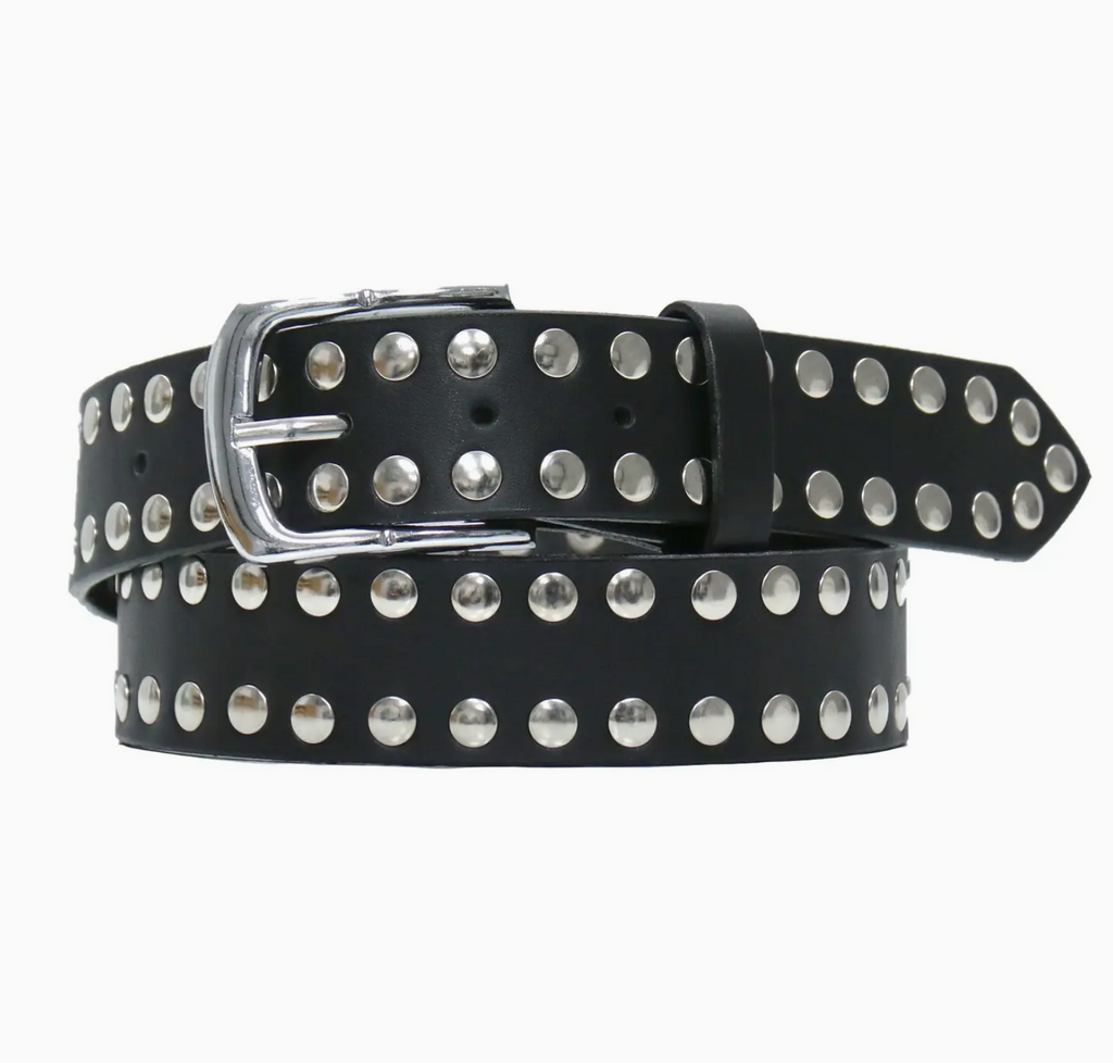 Hot Leather Studded Belt