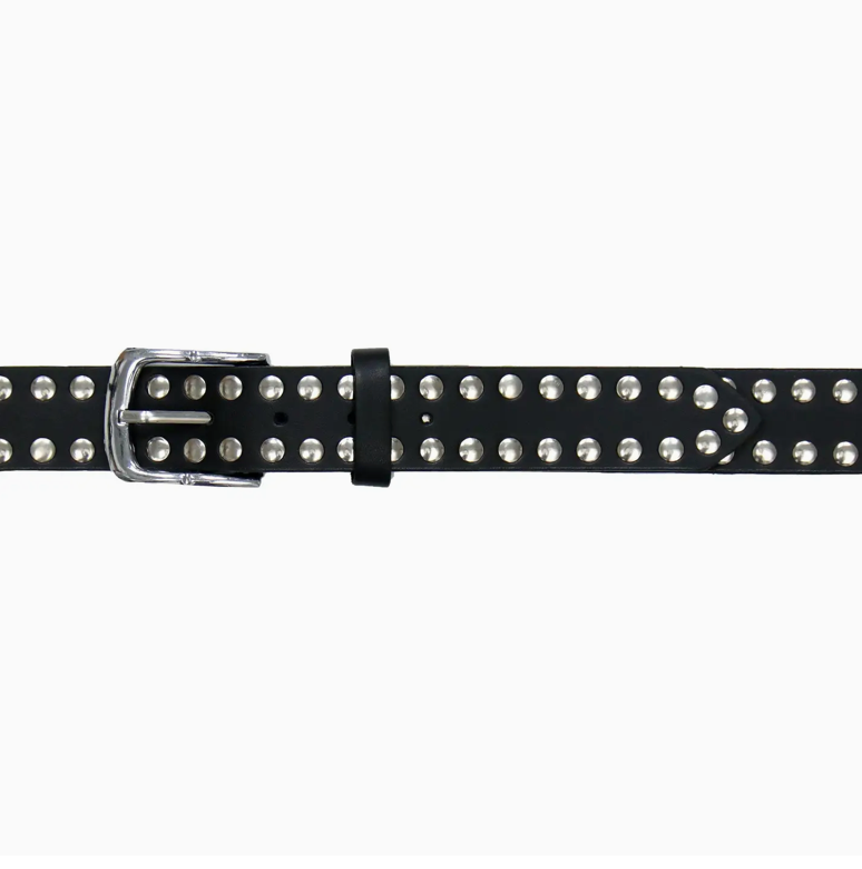 Hot Leather Studded Belt