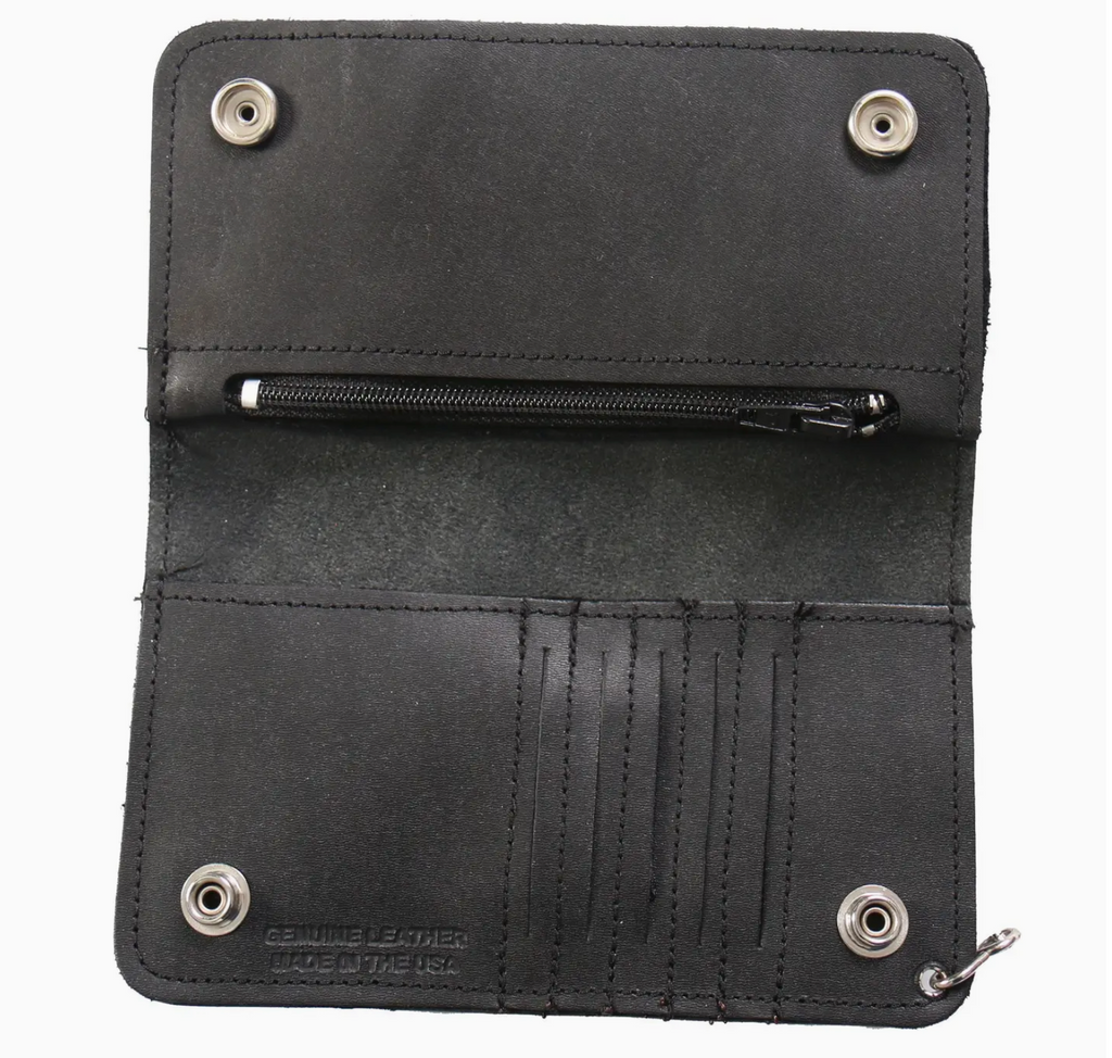 Hot Leather Trucker Wallet