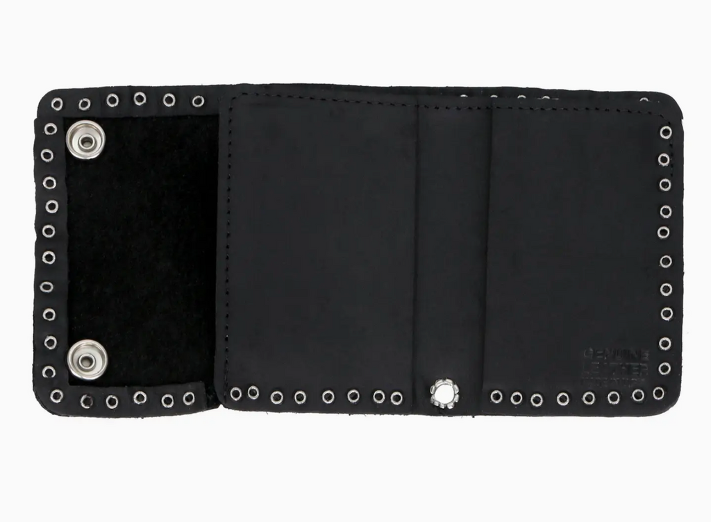 Hot Leather Studded Wallet