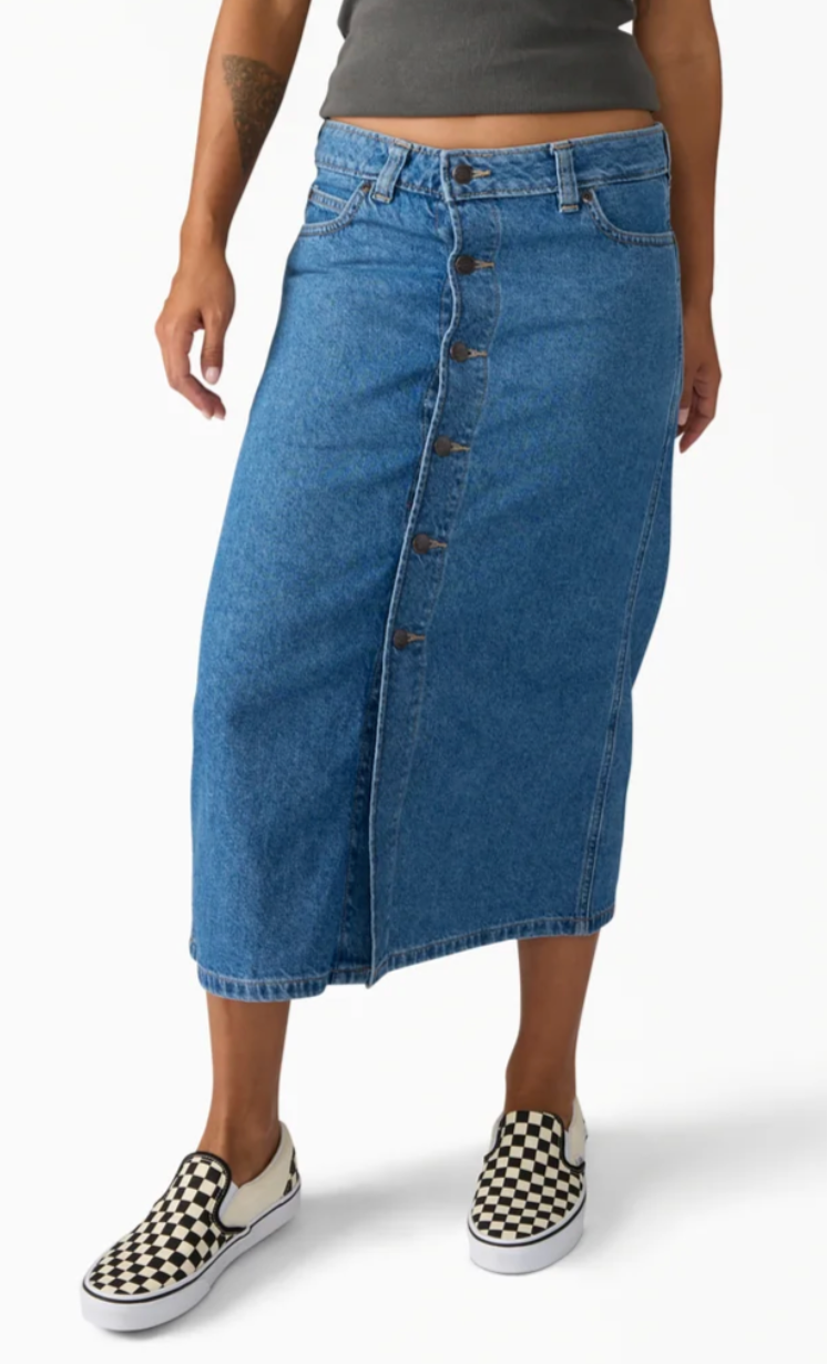 Dickies Women's Midi Denim Skirt