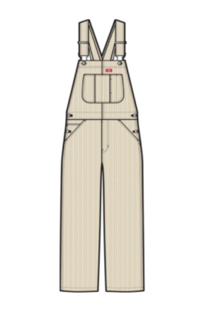 Dickies Women's Hickory Bib Overall