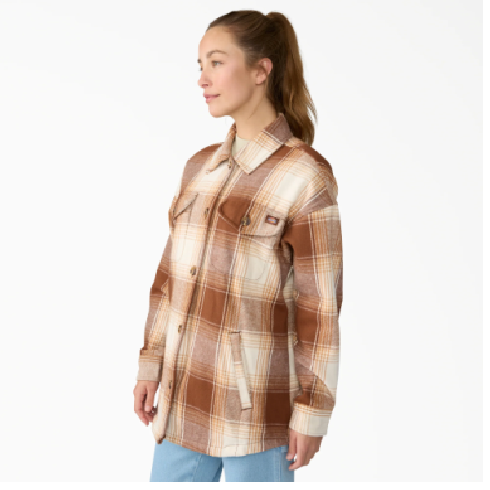 Dickies Women's Flannel Plaid Shacket