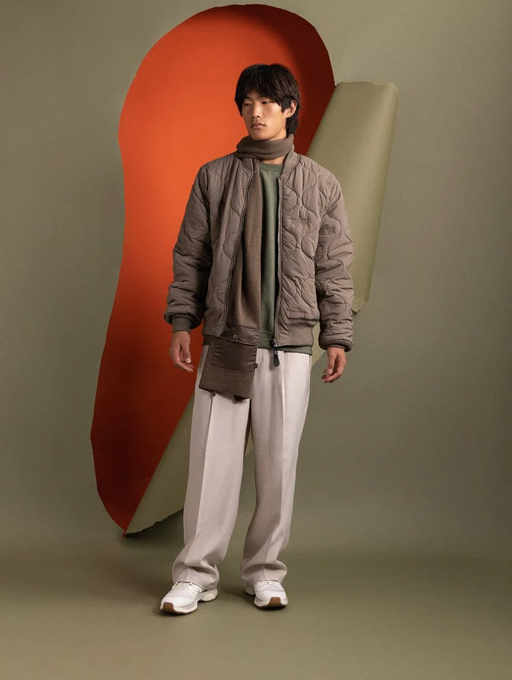 Alpha Reversible Onion Quilted MA-1 Flight Jacket