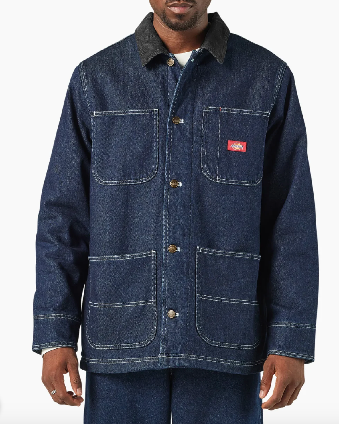 Dickies Men's Denim Blanket Lined Chore Coat