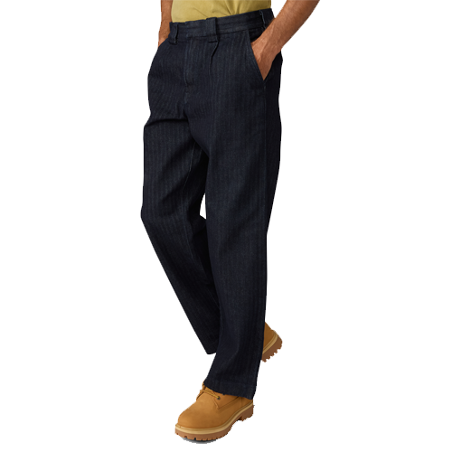 Selvedge Herringbone Denim Work Pant